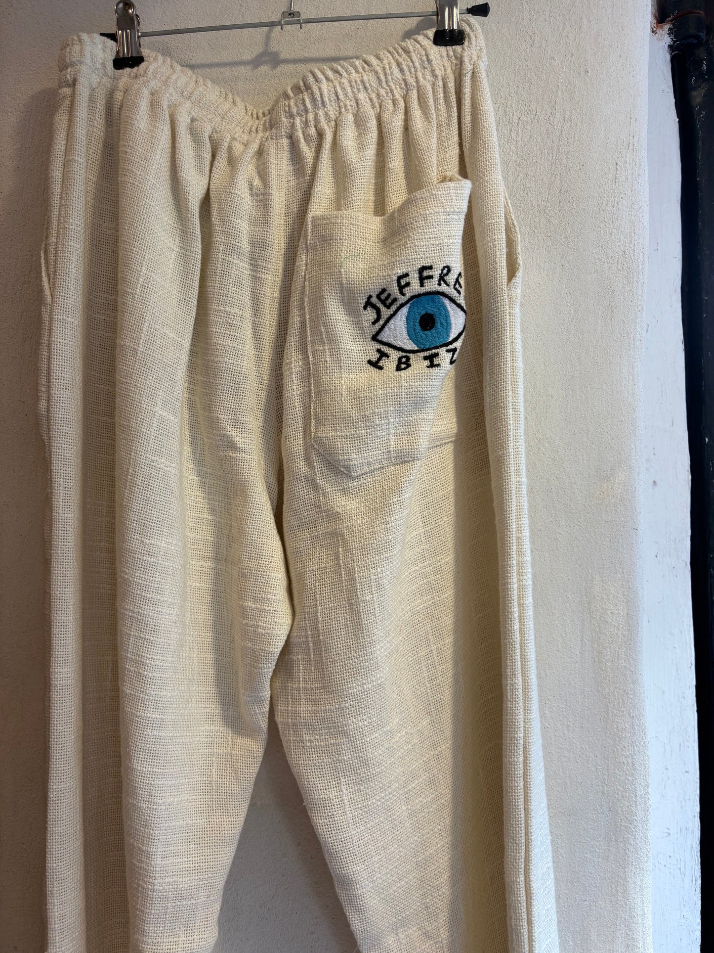 trousers thick hemp eye logo