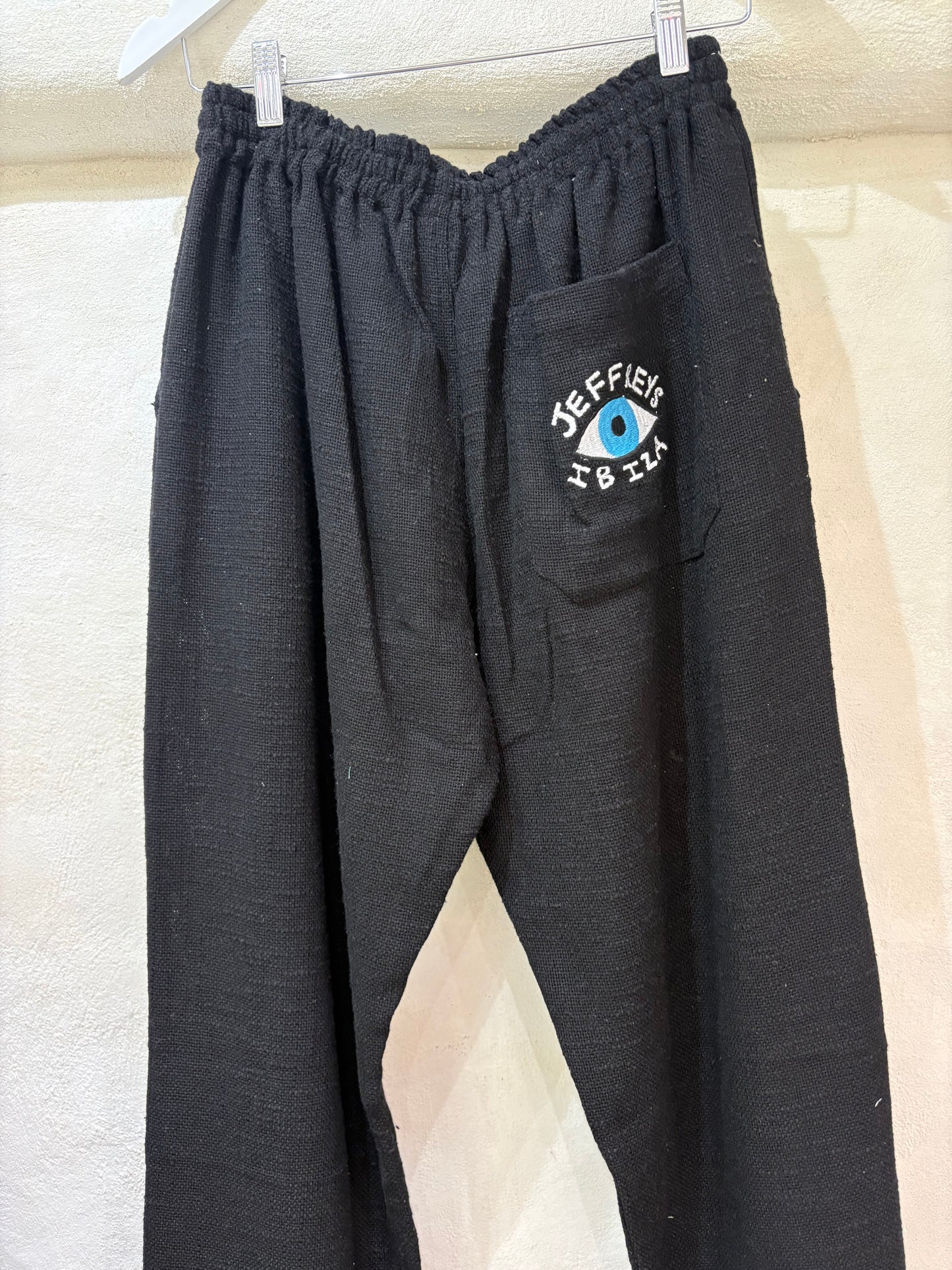 trousers thick hemp eye logo